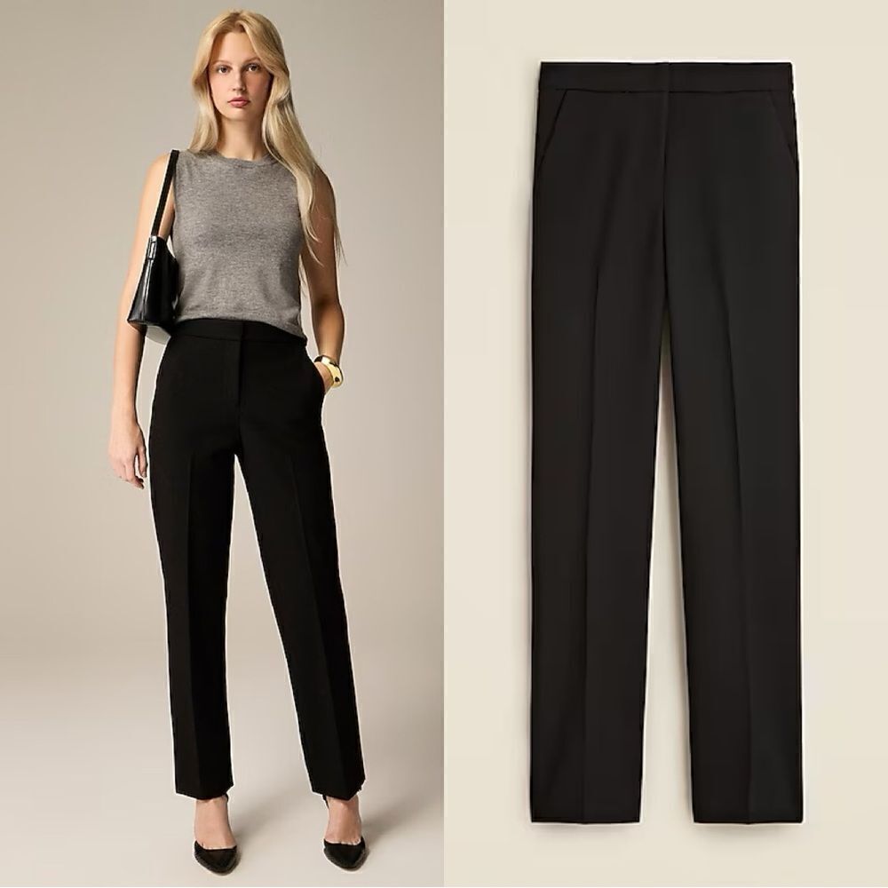 NWT J CREW Kate straight-leg pant in four-season stretch
